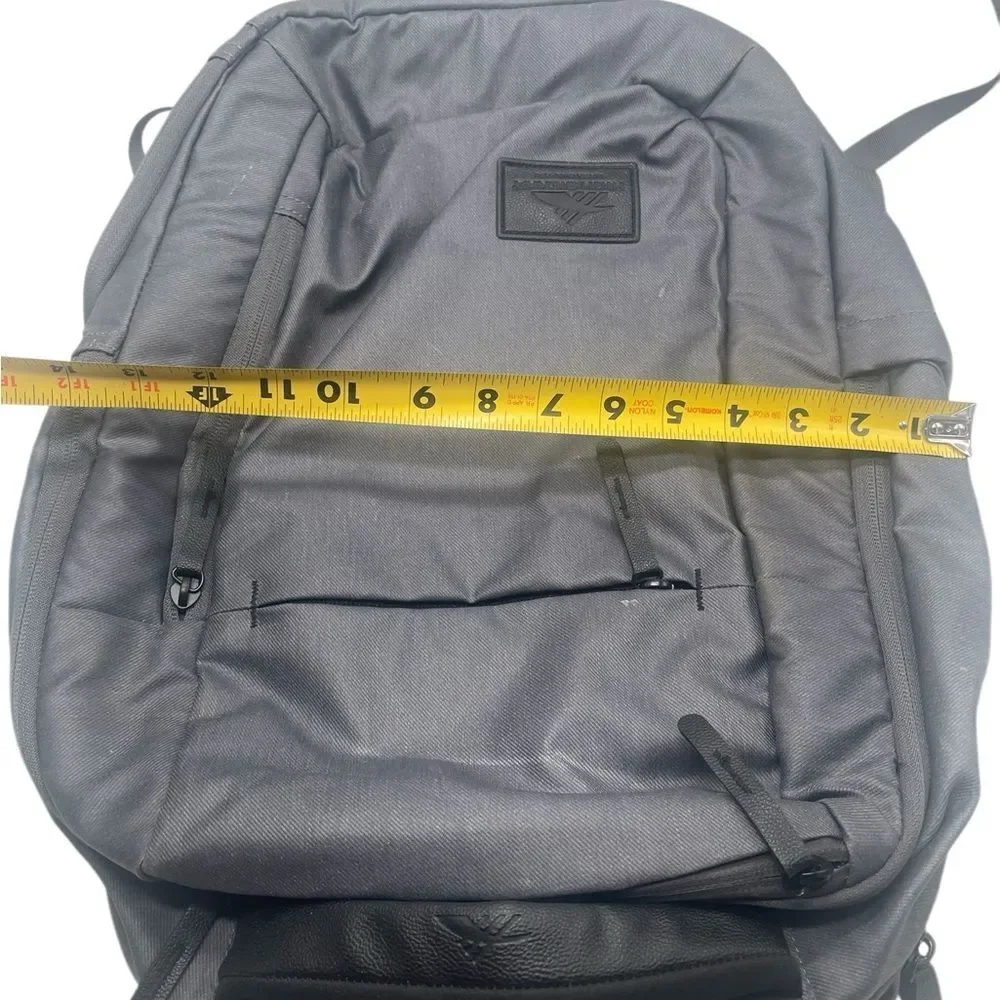 High Sierra Backpack Business Proslim USB Laptop Bag Mercury Gray Black